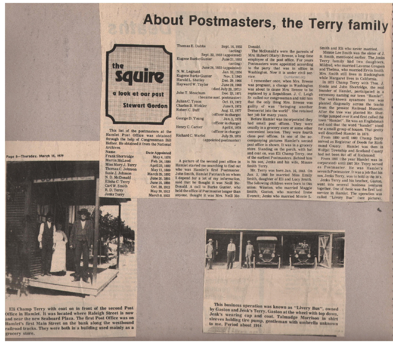 The Squire - About Postmasters a OH