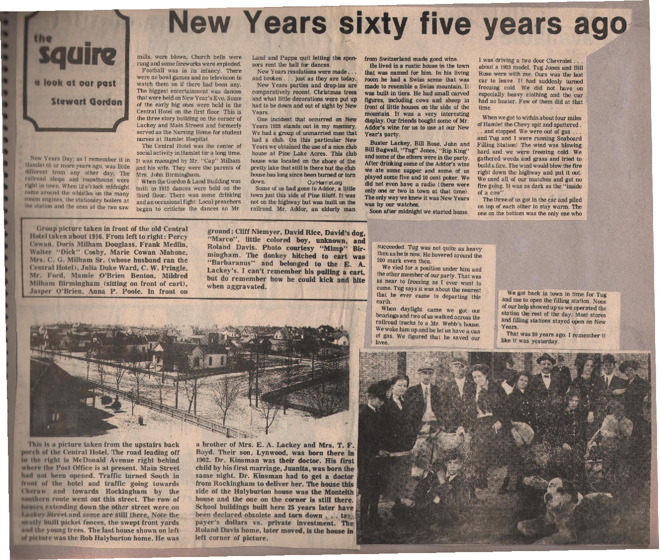 The Squire - New Years sixty five years ago OH