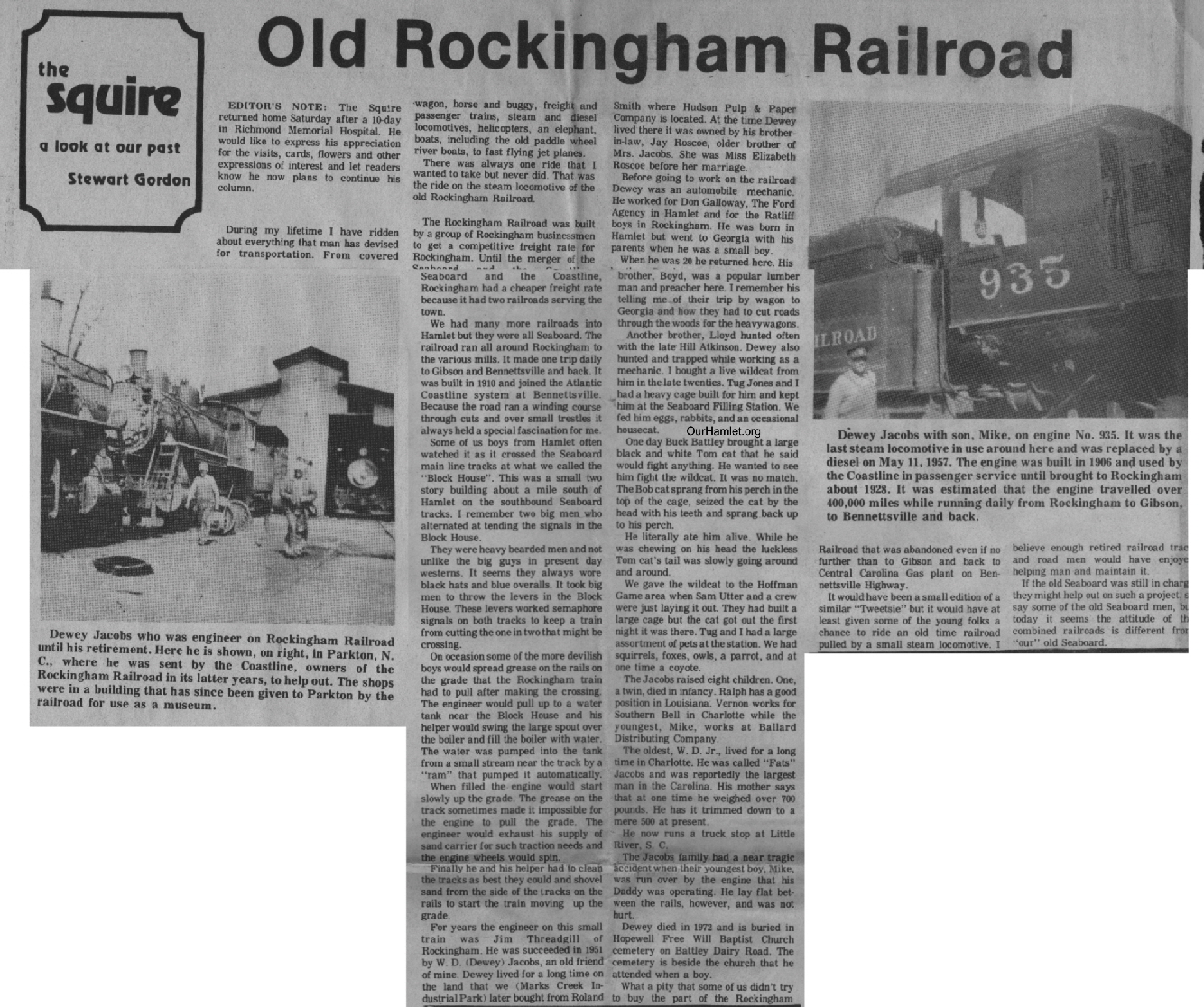 The Squire - Old Rockingham Railroad OH