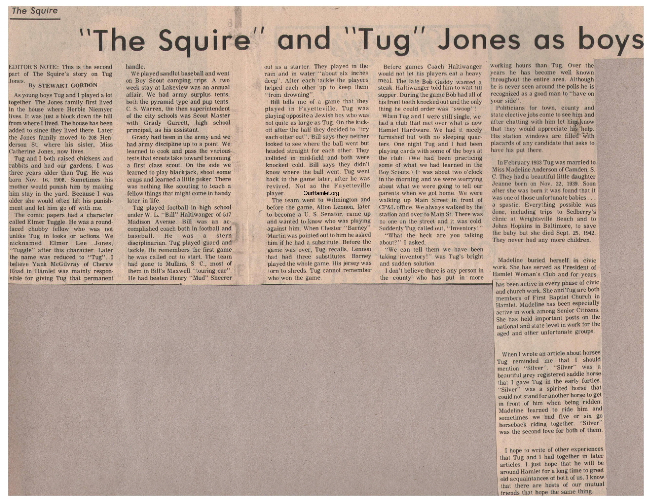 The Squire - Squire and Tug Jones as boys a OH