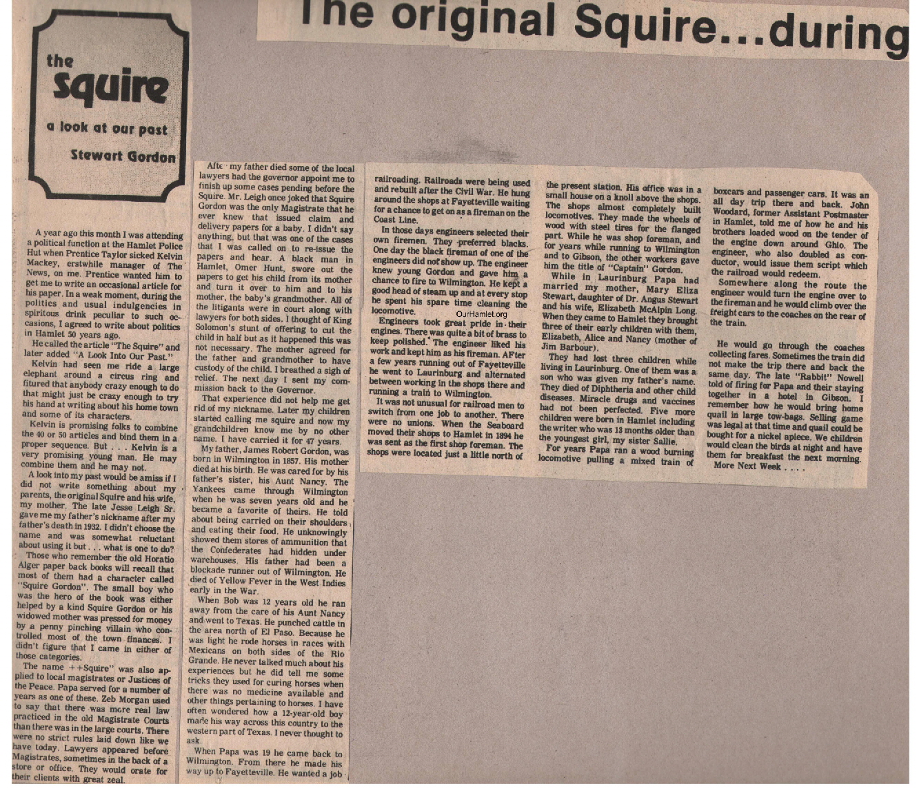 The Squire - The original Squire a OH