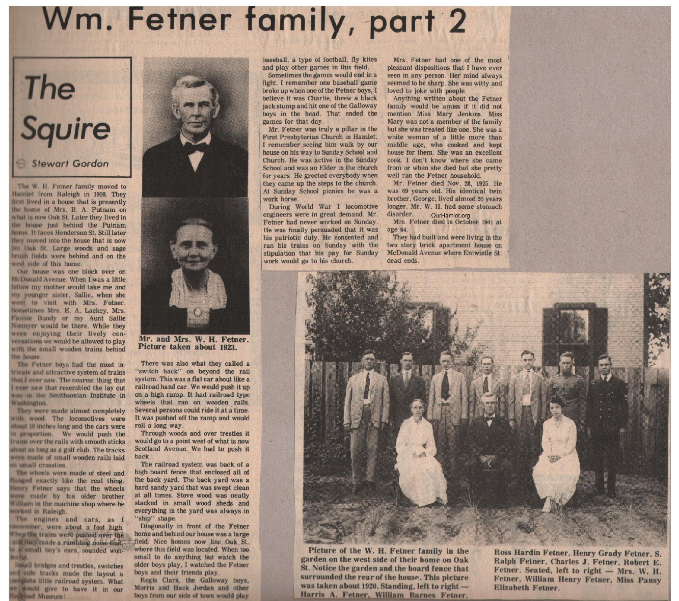 The Squire - William Fetner Family Part 2 OH