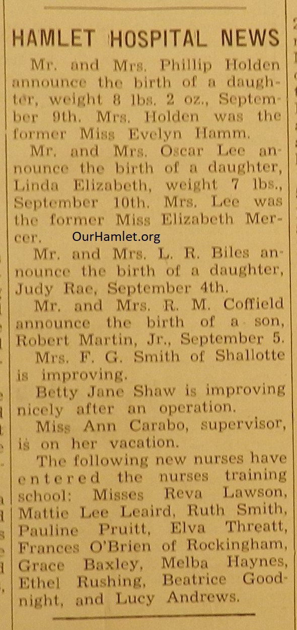 1941 Hamlet Hospital News OH.jpg