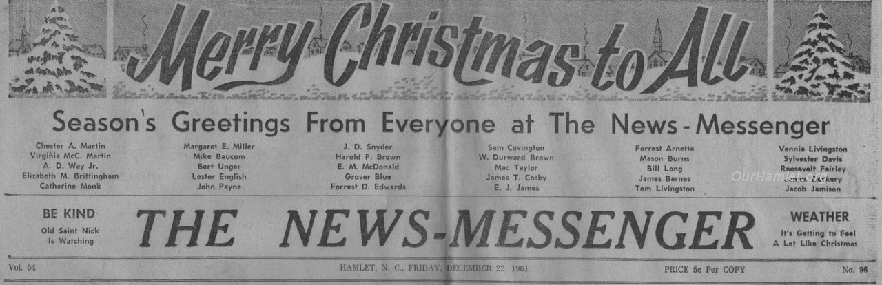 News Messenger staff 1961OH.jpg
