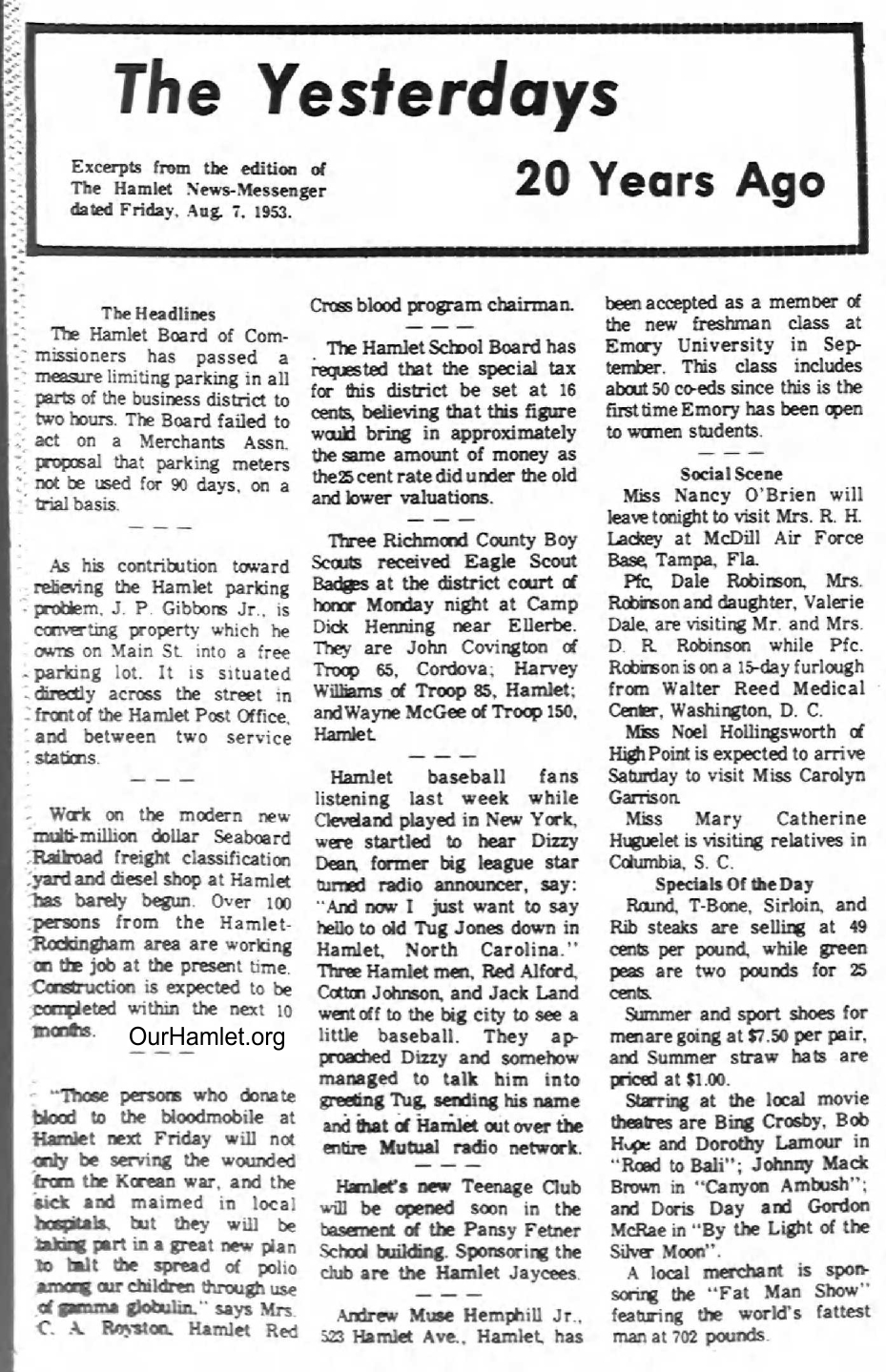 1953 Aug 7 The Yesterdays OH.jpg