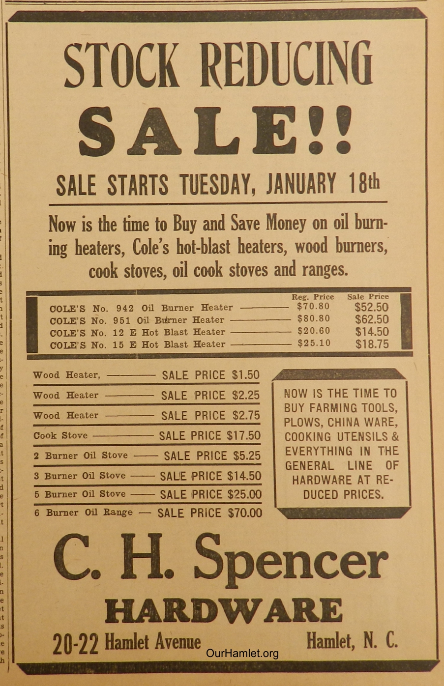 1938 C H Spencer Hardware OH.jpg