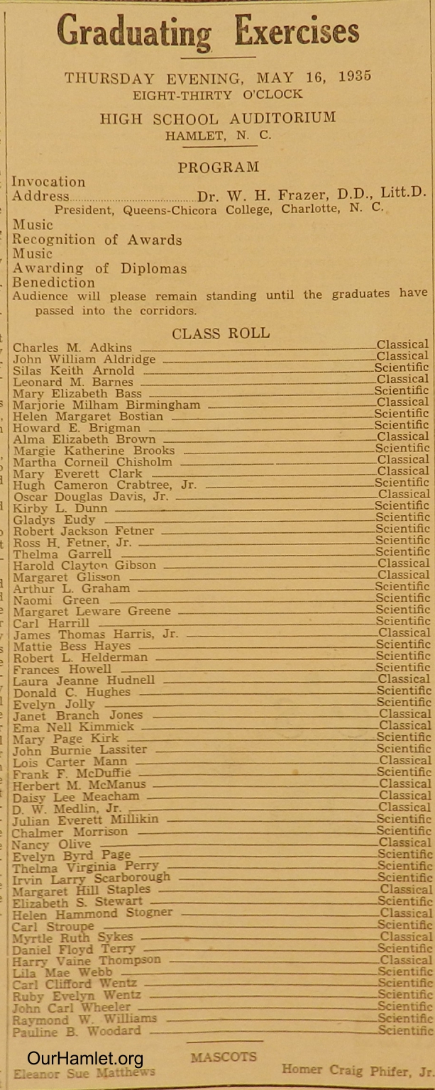 1935 HHS Graduation OH.jpg