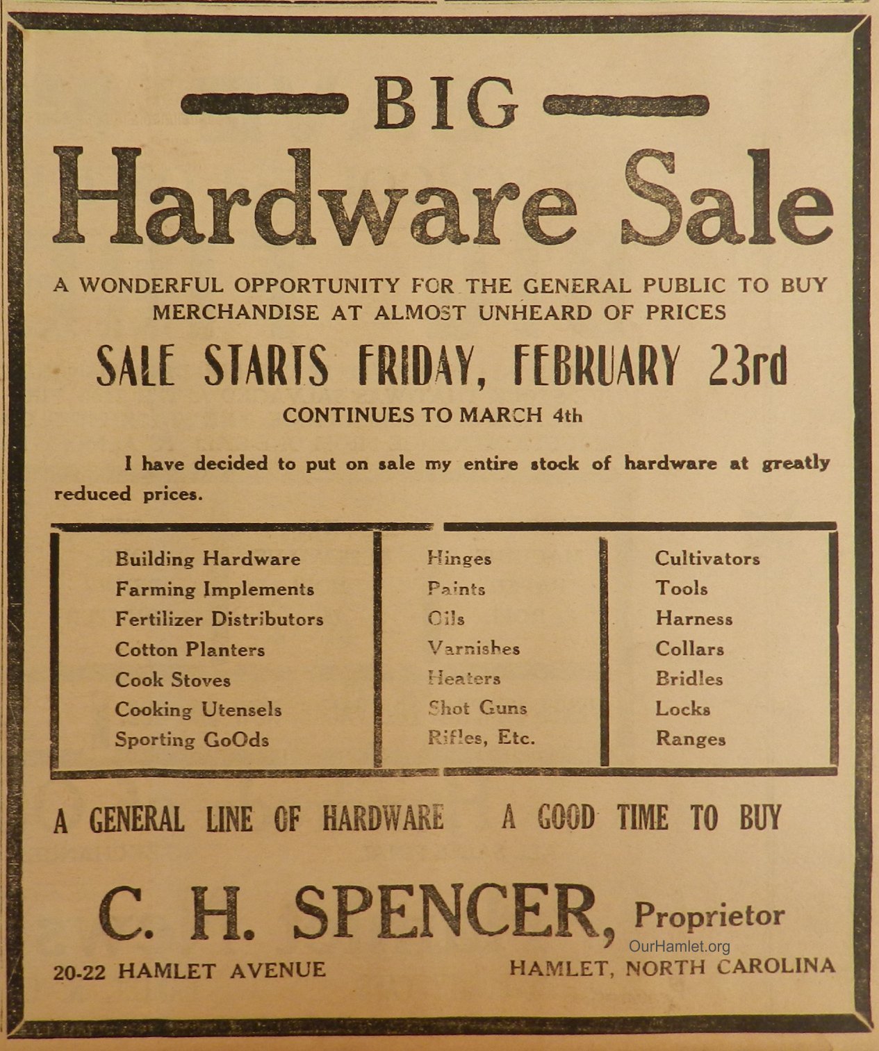 1934 Hardware Sale OH.jpg
