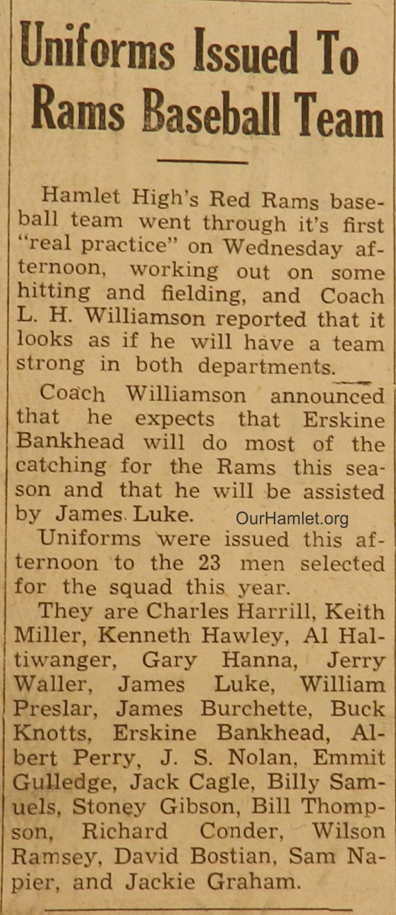 1947 HHS Baseball Uniforms OH.jpg