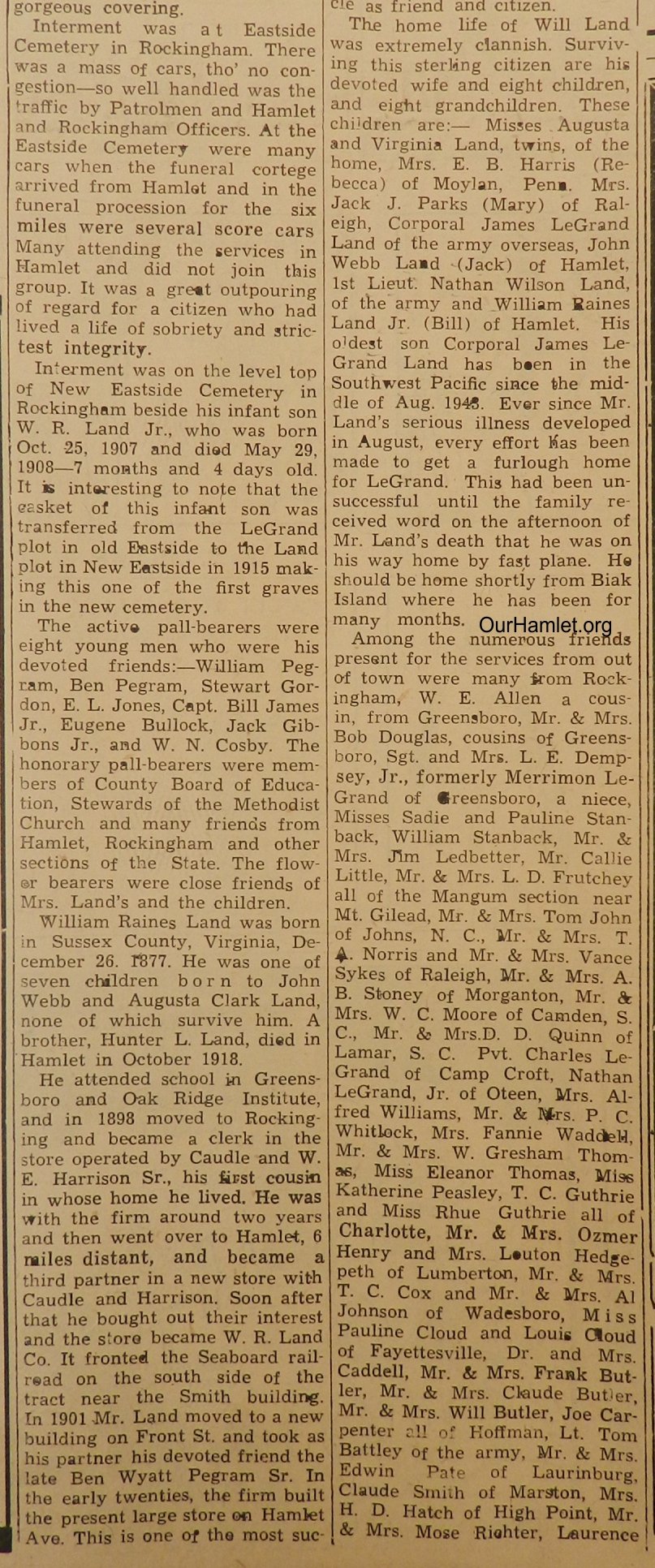 1945 W R Land Funeral c OH.jpg