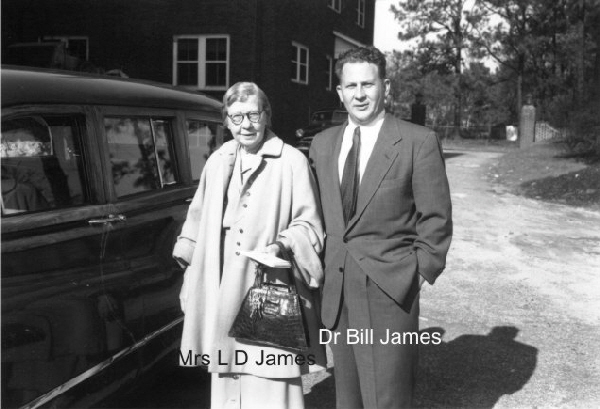 Hamlet, NC, Dr Bill and Lillian James.